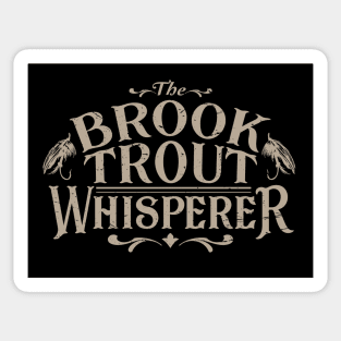 Brook Trout Fly Fishing Art Vintage Designs Sticker